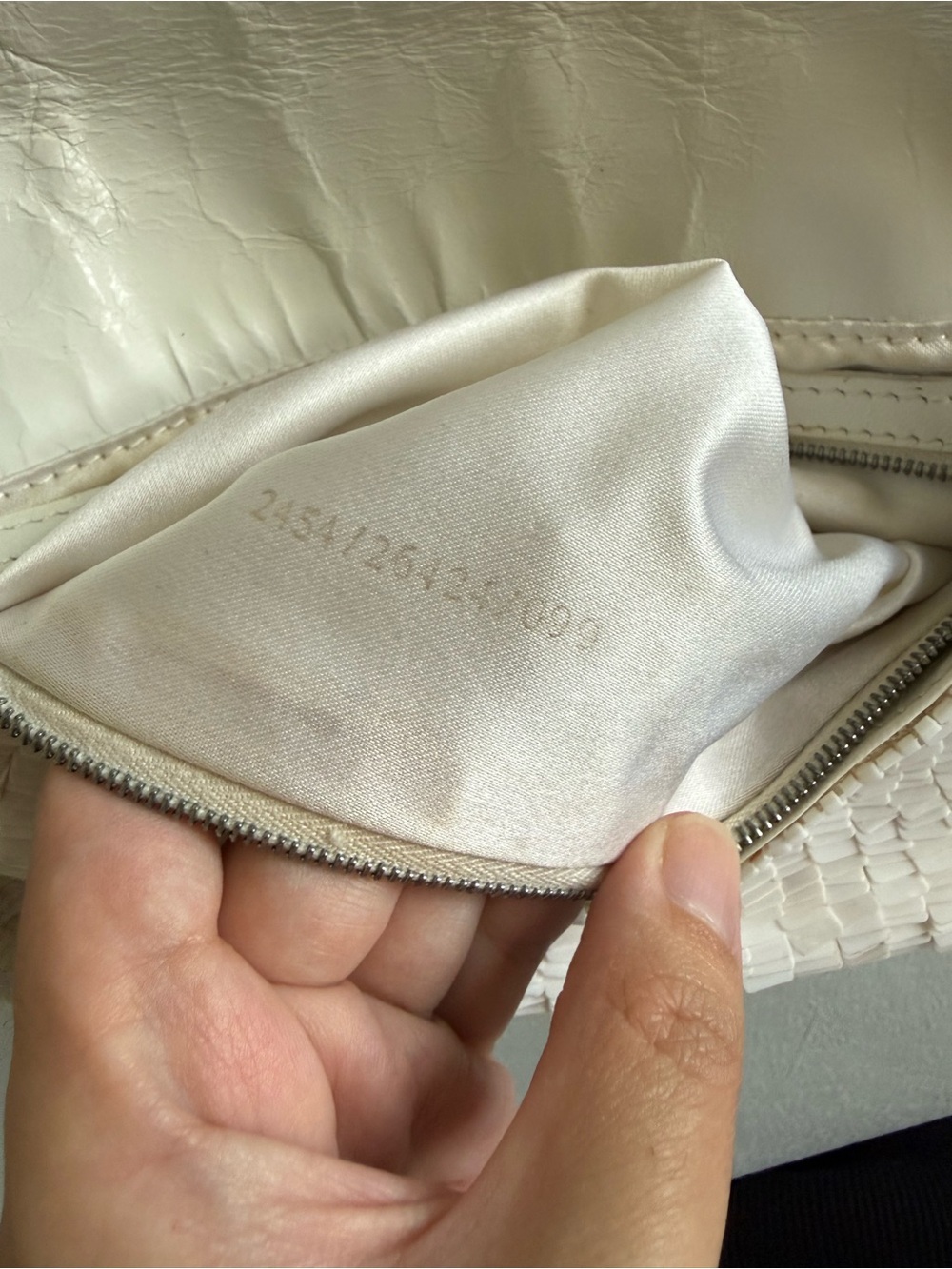 Vintage Fendi White Glitter Baguette Shoulder Bag - Picture 12 of 12
